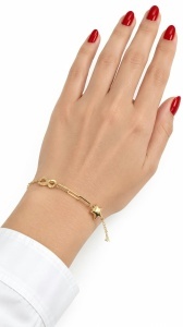 Bratara aur galben 14 K colectie ITALIA model STEA SI INFINITY