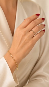 Bratara aur galben 14 K colectie ITALIA model ZA IN ZA