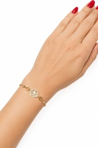 Bratara aur galben 14 K model POMUL VIETII - Img 2