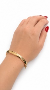 Bratara fixa aur galben 14 K colectie ITALIA model LUCIOS