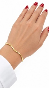 Bratara fixa aur galben 14 K colectie ITALIA model LUCIOS