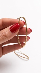 Cercei aur galben 14 K colectie ITALIA model CREOLI