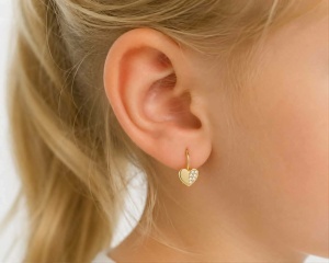 Cercei aur galben 14 K colectie ITALIA model INIMA