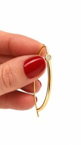 Cercei aur galben 14 K colectie noua model ABSTRACT - Img 3