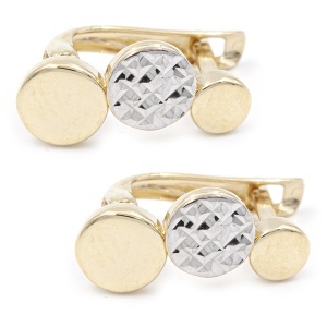 Cercei aur galben 14 K model BANUTI