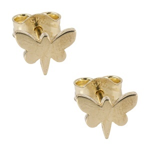 Cercei aur galben 14 K model LIBELULA