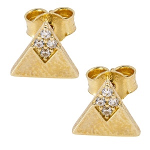 Cercei aur galben 14 K model TRIUNGHI
