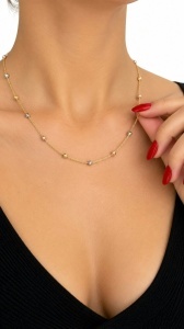 Colier aur galben 14 K colectie ITALIA model BILUTE