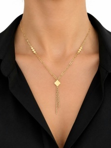Colier aur galben 14 K colectie ITALIA model FLOARE