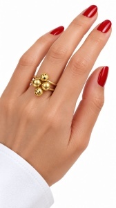 Inel aur galben 14 K colectie noua model BILUTE