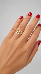 Inel aur galben 14 K model ABSTRACT