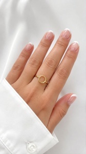 Inel aur galben 14 K model ABSTRACT