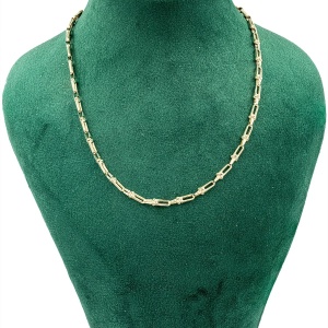 Lant aur galben 14 K colectie ITALIA model GEOMETRIC - Img 3