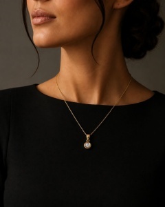 Lant cu pandantiv aur galben 14 K model ASPIRINA