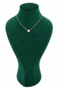 Lant cu pandantiv aur galben 14 K model ROTUND - Img 2