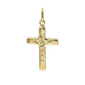 Pandantiv aur galben 14 K colectie ITALIA model CRUCE