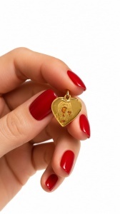 Pandantiv aur galben 14 K colectie ITALIA model MAICA DOMNULUI - Img 2