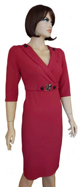 rochie eleganta birou rosie