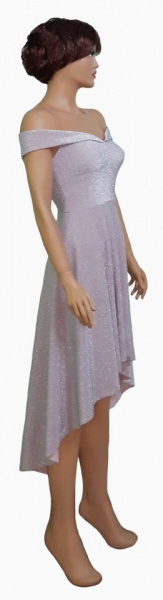 rochie de seara decoltata si cu fir lame