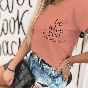 TRICOU ROZ IMPRIMAT COD 8918
