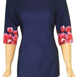ROCHIE DE ZI CU IMPRIMEU FLORAL - ANAIS 91603