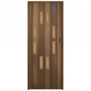 Usa plianta Aurora 85x203 cm, culoare Nuc, cu 8 geamuri (model A3) - Img 2