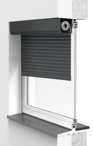 Rulou exterior aplicat pentru fereastră, cu casetă și lamele termoizolante, culoare Gri Antracit - Img 2
