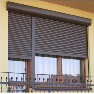 Rulou exterior aplicat pentru fereastră, cu casetă și lamele termoizolante, culoare MARON - Img 3