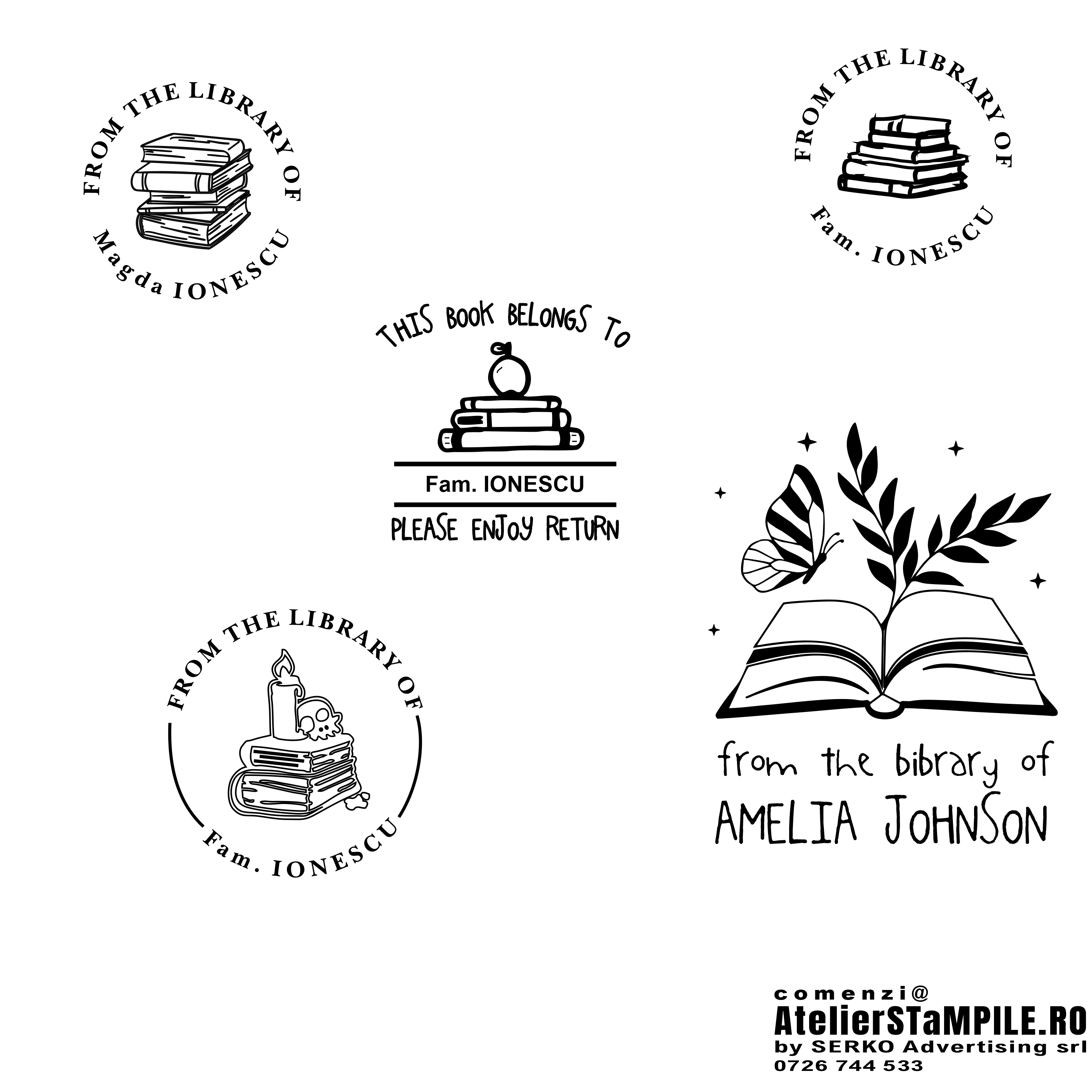 STAMPILE  BIBLIOTECA