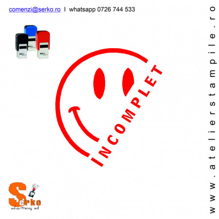Smiley Ștampila motivationala Incomplet