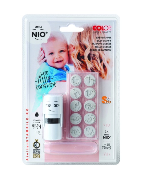 Ștampilă cu set de amprente Little NIO Bebeluș