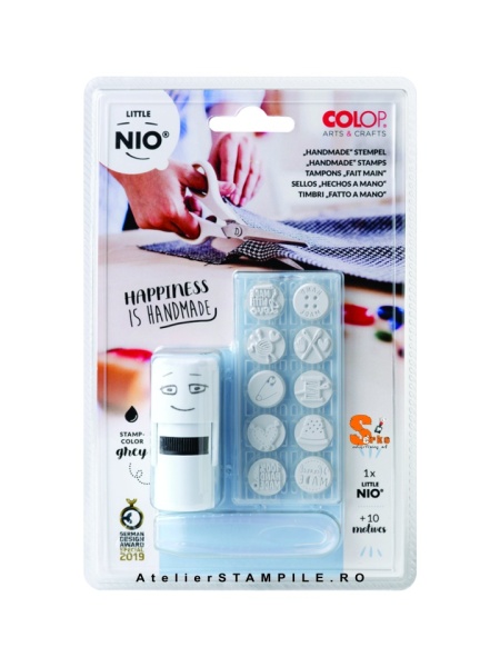 Ștampilă cu set de amprente Little NIO Handmade