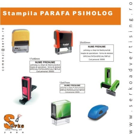 Stampile Psiholog cu Drept de Libera Practica