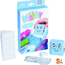 Ștampilă cu tuș de textile și set de litere Marky DIY