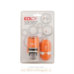 Stampile rotunde COLOP Set Duo-Deal R30 (Printer R30 + Pocket Stamp R30)