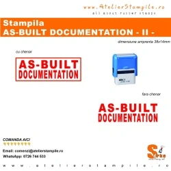 Stampila AS-BUILT DOCUMENTATION