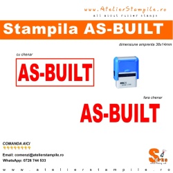 stampila as-built , rubber stamps as-built
