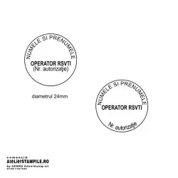 Stampila RSVTI (ISCIR) Colop Printer R24 Diametru 24 mm