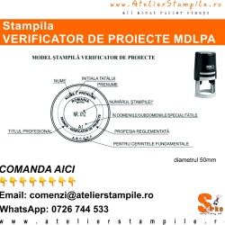 MODEL ŞTAMPILĂ VERIFICATOR DE PROIECTE | Ordin 345/2022