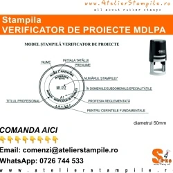 Stampila VERIFICATOR DE PROIECTE - MDLPA