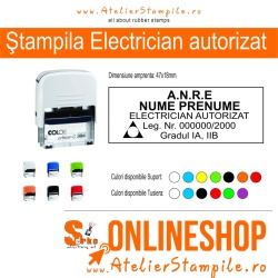 Stampila ANRE Electrician Autorizat Compact C30