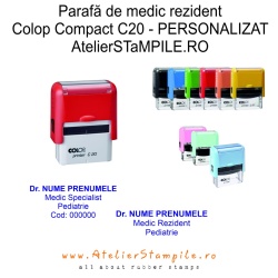 Stampilă Parafă Medic Rezident/Specialist - Include Personalizarea