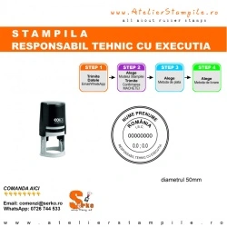Stampila RESPONSABIL TEHNIC CU EXECUTIA (RTE)