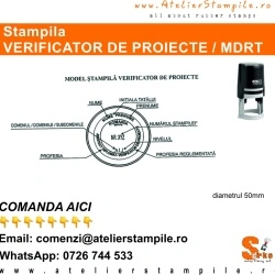 Stampila VERIFICATOR DE PROIECTE - MDRT