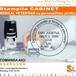 Stampila CABINET MEDICAL VETERINAR cu personalitate juridica