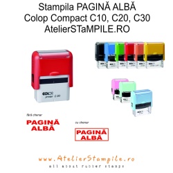 Stampila PAGINA ALBĂ