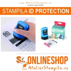 Stampila ID Protector+, Trodat, design ergonomic, rezistent la apa, 108x78x50mm