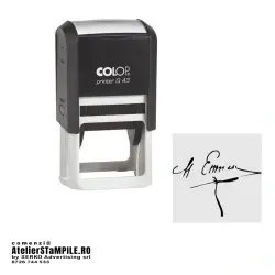 Stampila Semnatura Colop Printer Q43 Dimensiune 43 x 43 mm