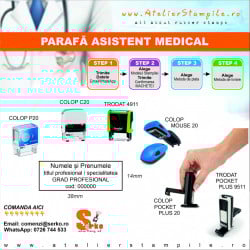 Stampila #Parafa #Asistent #Medical