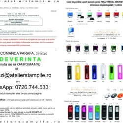 ai nevoie de Parafa Asistent Medical? Alege atelierstampile.ro